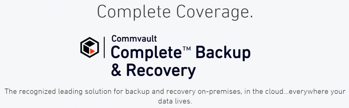 Integrazione tra Commvault Complete Backup & Recovery Software e i sistemi Hewlett Packard Enterprise (HPE) StoreOnce