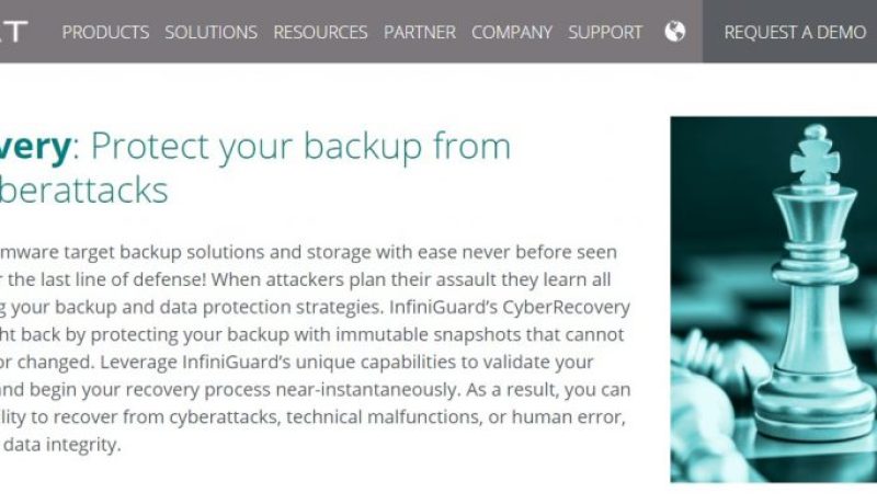 Infinidat InfiniGuard CyberRecovery