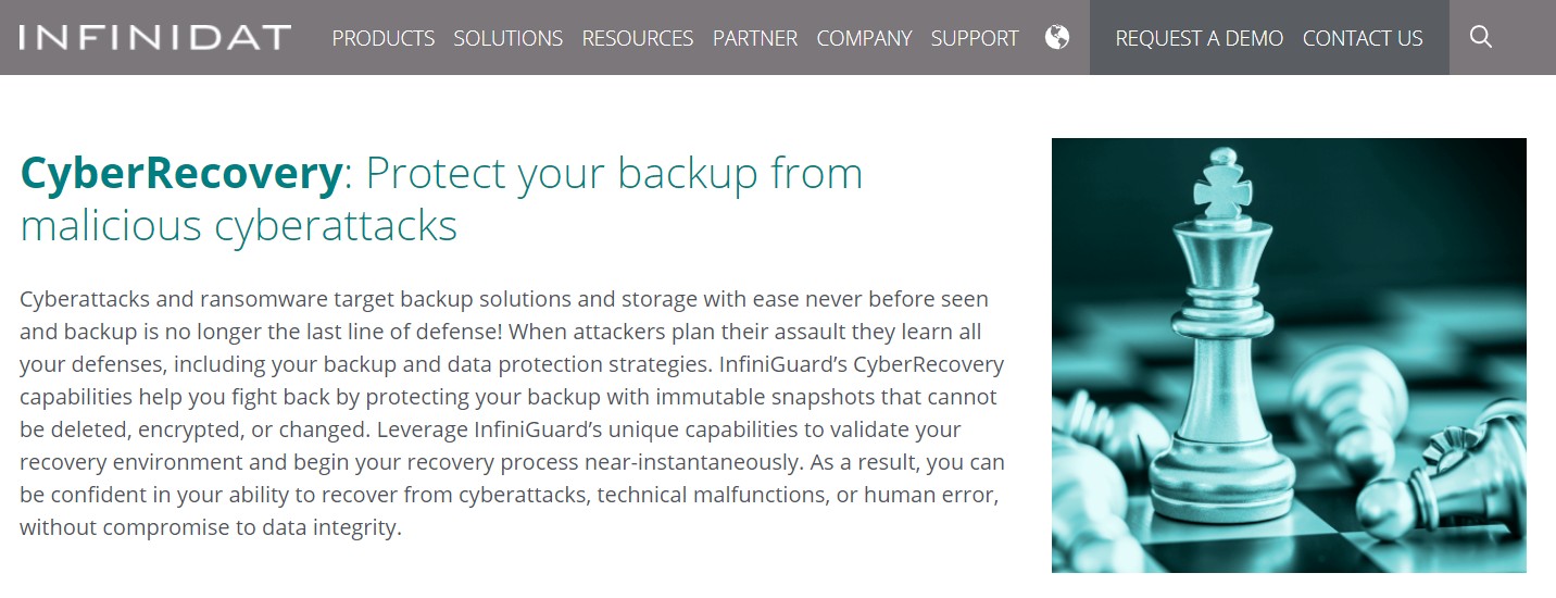 Infinidat InfiniGuard CyberRecovery