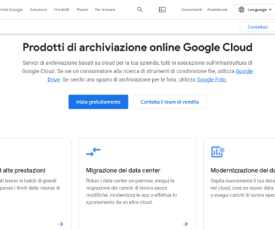 storage google cloude